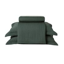 Kit Colcha Döhler Piquet Londres 3 Peças Queen 240x250cm Preto