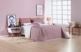 Kit Colcha Dupla Face Estampado 02 Peças - Cama De solteiro