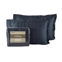 Kit Colcha e Porta Travesseiro Solteiro Azul