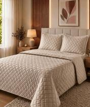 Kit Colcha Eurotextil Velvet Toque Aveludado - King -