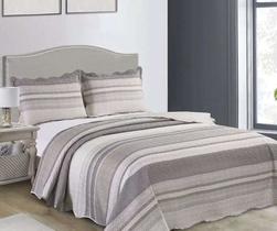 Kit Colcha Evolution Patchwork Casal c/ 3 peça