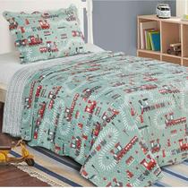 Kit Colcha Evolution Patchwork Infantil Solteiro 160x230