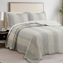 Kit Colcha Evolution Patchwork Solteiro - Elegance - Camesa