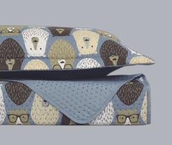 Kit Colcha Infantil Cobre Leito Dupla Face Solteiro 2 peças Personagens Kids Menino Menina