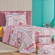 Kit Colcha + Jogo de Cama Bouti Kids Solteiro Infantil 5 Peças 100% Poliéster - Ballet Kit Colcha + Jogo de Cama Bouti Kids Solteiro Infantil 5 Peças 100% Poliéster - Ballet