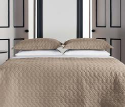 Kit Colcha King 180 Fios 100% Algodão Matelado Khaki Kit Colcha King 180 Fios 100% Algodão Matelado Khaki