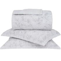 Kit Colcha King 180 Fios Buddemeyer Naturale Cinza Kit Colcha King 180 Fios Buddemeyer Naturale Cinza