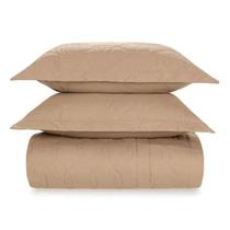 Kit Colcha King 180 Fios Percal Liss 100% Algodão Caramelo