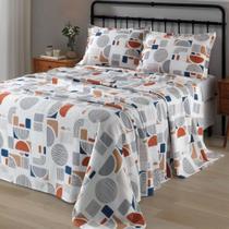 Kit Colcha King 3 Peças Estampado Dohler Apolo 100% Algodão