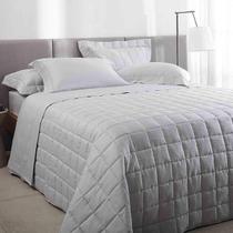 Kit Colcha King 300 Fios Damask Stripes Cinza Buddemeyer