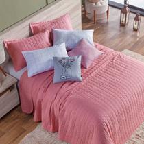 Kit Colcha King 7 peças Percal 300 fios Basic Estampado