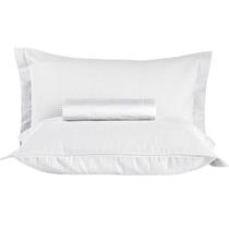 Kit Colcha King Piquet Teka 3 Peças Branco Kit Colcha King Piquet Teka 3 Peças Branco