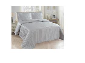 Kit Colcha Melbourne Queen 3 Peças Toque Acetinado 400 fios Rozac