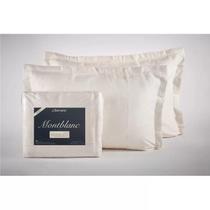 Kit Colcha Montblanc Cairo Branco Natural Solteiro 180x230cm Kit Colcha Montblanc Cairo Branco Natural Solteiro 180x230cm