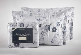 Kit Colcha Montblanc Hibisco 103 Navy Solteiro 180X230Cm