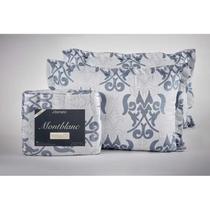 Kit Colcha Montblanc Imperial 100 Azul Petroleo Casal Queen Kit Colcha Montblanc Imperial 100 Azul Petroleo Casal Queen