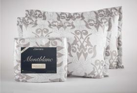 Kit Colcha Montblanc Imperial 96 Cinza Claro Casal Queen