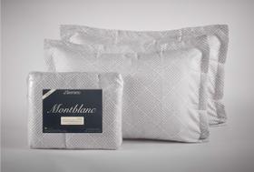 Kit Colcha Montblanc Tafeta Cinza Claro Solteiro 180x230cm Kit Colcha Montblanc Tafeta Cinza Claro Solteiro 180x230cm