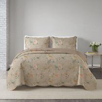 Kit Colcha Paris Dupla Face C/ Porta Travesseiros (Queen)