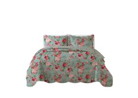 Kit Colcha Paris Dupla Face Com 2 Porta Travesseiros Casal