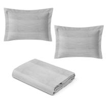 Kit Colcha Piquet Casal - 100% algodão Cor:Branco