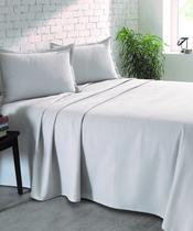 Kit Colcha Piquet Favo Dhler Casal 100% Algodão Prata 3 Pçs