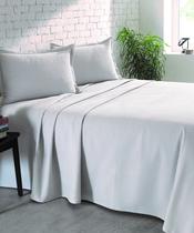 Kit Colcha Piquet Favo Döhler Solteiro 2 Pçs 100% Alg Prata