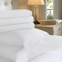 Kit Colcha Piquet Favo Queen Teka Gênova 03 Peças 2,40x2,60m Branca Genova