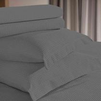 Kit Colcha Piquet Favo Solteiro Teka Gênova 02 Peças Cinza Kit Colcha Piquet Favo Solteiro Teka Gênova 02 Peças Cinza