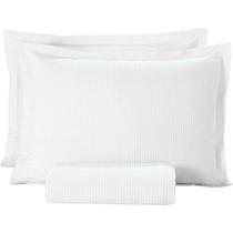 Kit Colcha Piquet Lisa Solteiro cor Branca Kit Colcha Piquet Lisa Solteiro cor Branca