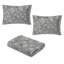 Kit Colcha Piquet Queen Size - 100% Algodão