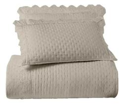 Kit Colcha Plume Bordado Inglês Queen Toque Pluma Ganso Sultan 3 Peças Kit Colcha Plume Bordado Inglês Queen Toque Pluma Ganso Sultan 3 Peças
