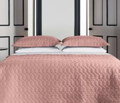 Kit Colcha Queen 180 Fios 100% Algodão Matelado Rosa Kit Colcha Queen 180 Fios 100% Algodão Matelado Rosa