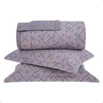 Kit Colcha Queen 250x240m Percalle British Buddemeyer 180 Fios Kit Colcha Queen 250x240m Percalle British Buddemeyer 180 Fios