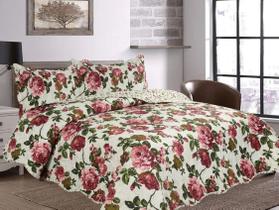 Kit Colcha Queen 3 Pçs Bouti Patchwork Rozac