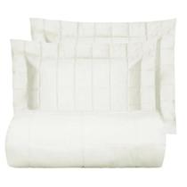 Kit Colcha Queen 300 Fios Satinee Square Kacyumara Off White