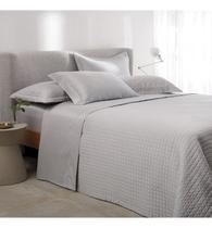 Kit Colcha Queen Cetim 270 Bud Vision New Colors 3 Pç Prata 078