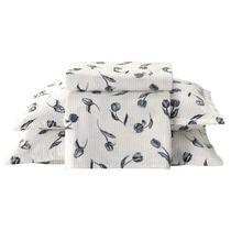 Kit Colcha Queen Piquet Dohler Favo Estampado 3 Pçs 100% Algodão