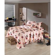 Kit Colcha Queen Piquet Mickey E Minnie Dohler 3 Peças 530