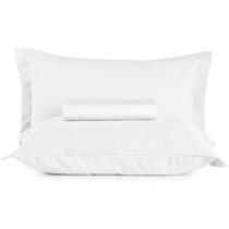 Kit Colcha Queen + Porta Travesseiro Teka Gênova Branco 3 Peças Kit Colcha Queen + Porta Travesseiro Teka Gênova Branco 3 Peças