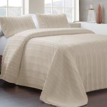 Kit colcha sky king 3 pecas bege Kit colcha sky king 3 pecas bege