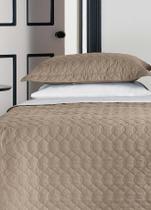 Kit Colcha Solteiro 180 Fios 100% Algodão Matelado Khaki Kit Colcha Solteiro 180 Fios 100% Algodão Matelado Khaki