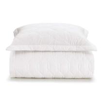 Kit Colcha Solteiro 180 Fios Karsten Liss Branco 2 Peças Kit Colcha Solteiro 180 Fios Karsten Liss Branco 2 Peças