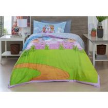 Kit Colcha Solteiro 2 Pças Mellow Infantil Aurora 1,80X2,40