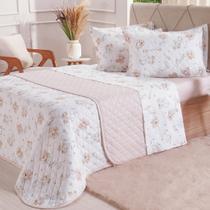 Kit Colcha Solteiro 200 Fios Estampada 160x240cm
