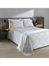 Kit Colcha Solteiro 3 Pçs Piquet Estampado Dohler - Madras C