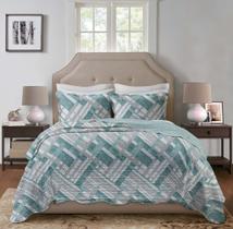 Kit Colcha Solteiro 3pçs Boutis 150 Fios Corttex Sort10