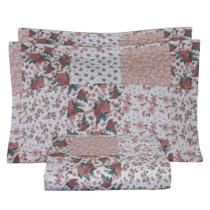Kit Colcha Solteiro Bouti Cobre Leito Estampado 2 Peças Cor:Patchwork