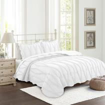 Kit Colcha Solteiro Camesa Marea 160x230cm 2 Peças Matelassê BRANCA Kit Colcha Solteiro Camesa Marea 160x230cm 2 Peças Matelassê BRANCA