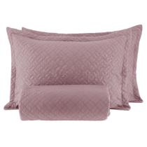 Kit Colcha Solteiro Corttex Siena 160x240 Rosa Kit Colcha Solteiro Corttex Siena 160x240 Rosa